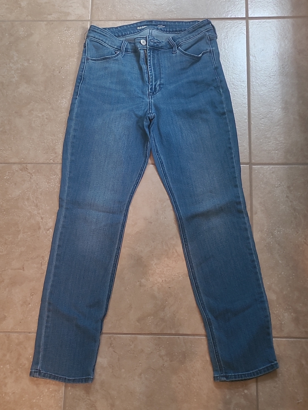 Old Navy Blue Slim Straight Jeans